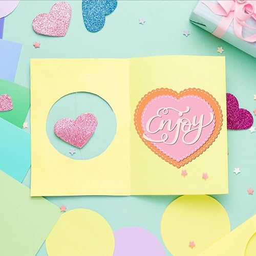 Miniatura 3 de INFUNLY 6 estilos de marco de metal troquelados rectángulos, formas troqueladas de corazón, troqueles para hacer tarjetas, diferentes formas,