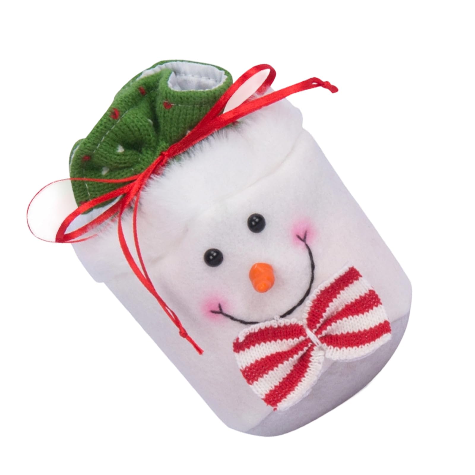 APGLSXY Cloth Gift Sacks for Christmas Candy Party Supplies Decoration Drawstring Santa/Snowman/Deer Seasonal Organization Bag Festival Fabric Candy Pouches