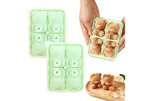 2Pcs Teddy Bear Ice Molds for Perfect Summer Treats
