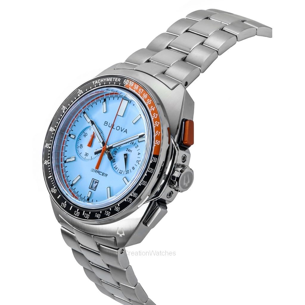 Bulova Watch 98B432, argento/nero, Bracciale