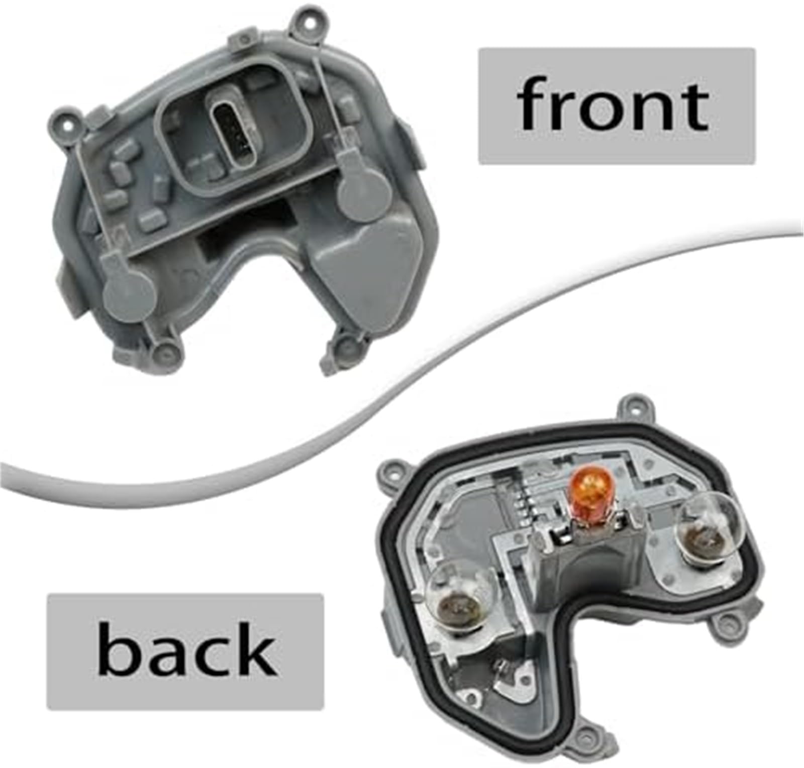 Kit staffa fanale posteriore, BTFWM Supporto lampada fanale posteriore con cablaggio e lampadina lato guida sinistro compatibile con 2015-2023, for Jeep, for Renegade, alloggiamento fanale posteriore