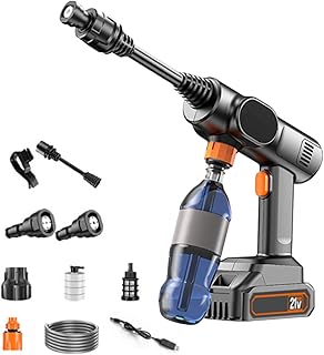 ポータブルコードレス高圧洗浄機,コードレス 高圧 ホース スプレーヤー | ハンドヘルドポータブル洗浄機 スプレーデバイス コンクリート・家屋外壁・RV・デッキ・車道・自動車用