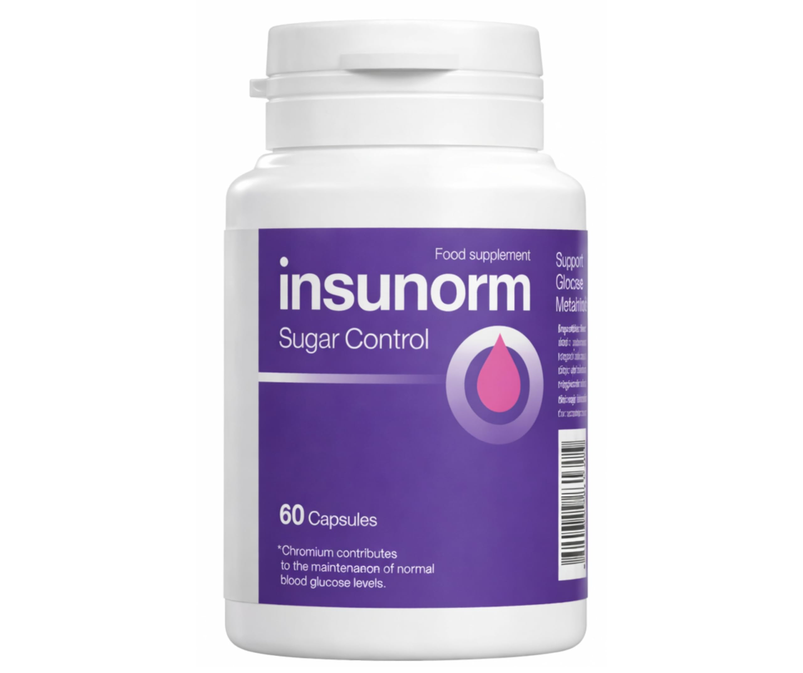 Insunorm – Integratore alimentare – 60 Capsule – con Estratti Vegetali, Vitamina C, Acido Folico e Cromo. (1)