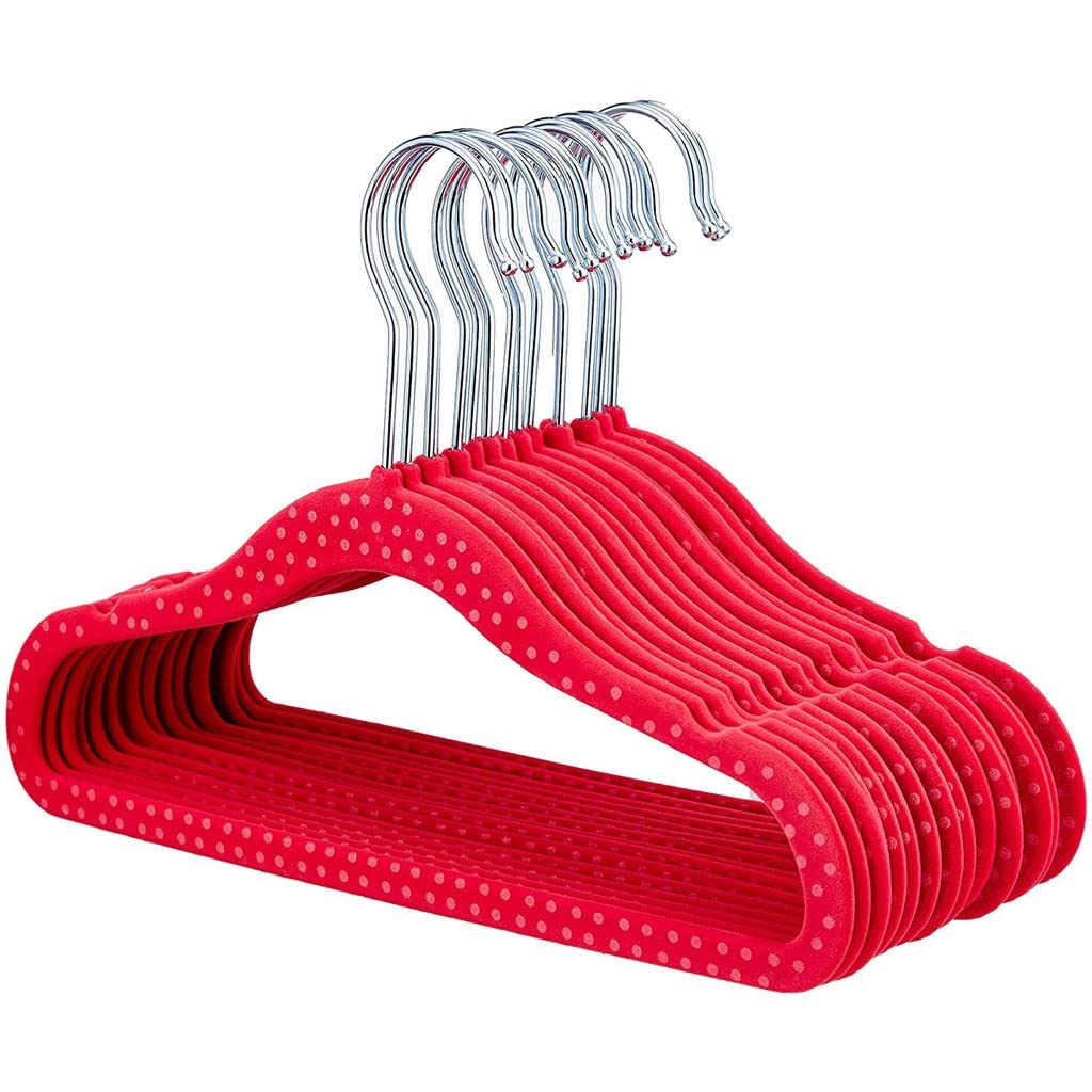 20 Ganci da Pacco for Bambini gravi Ganci for Bambini Ganci for Famiglie Non Slip Ideali for Neonati/Abiti, Pantaloni, Pantaloni, gonne, gonne, gonne(Red,B)
