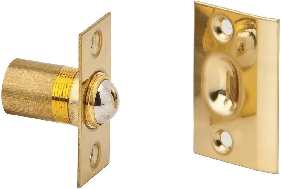 Ives 347BUS3 Polished Brass Ball Catch And Furniture Door