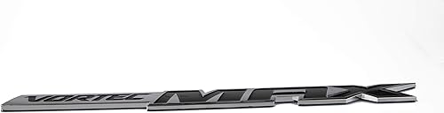 Miniatura 5 de 2 placas de identificación Vortec Max para puerta con emblema 3D para camión SS 6.0 de 6.0 litros (plateado-negro)