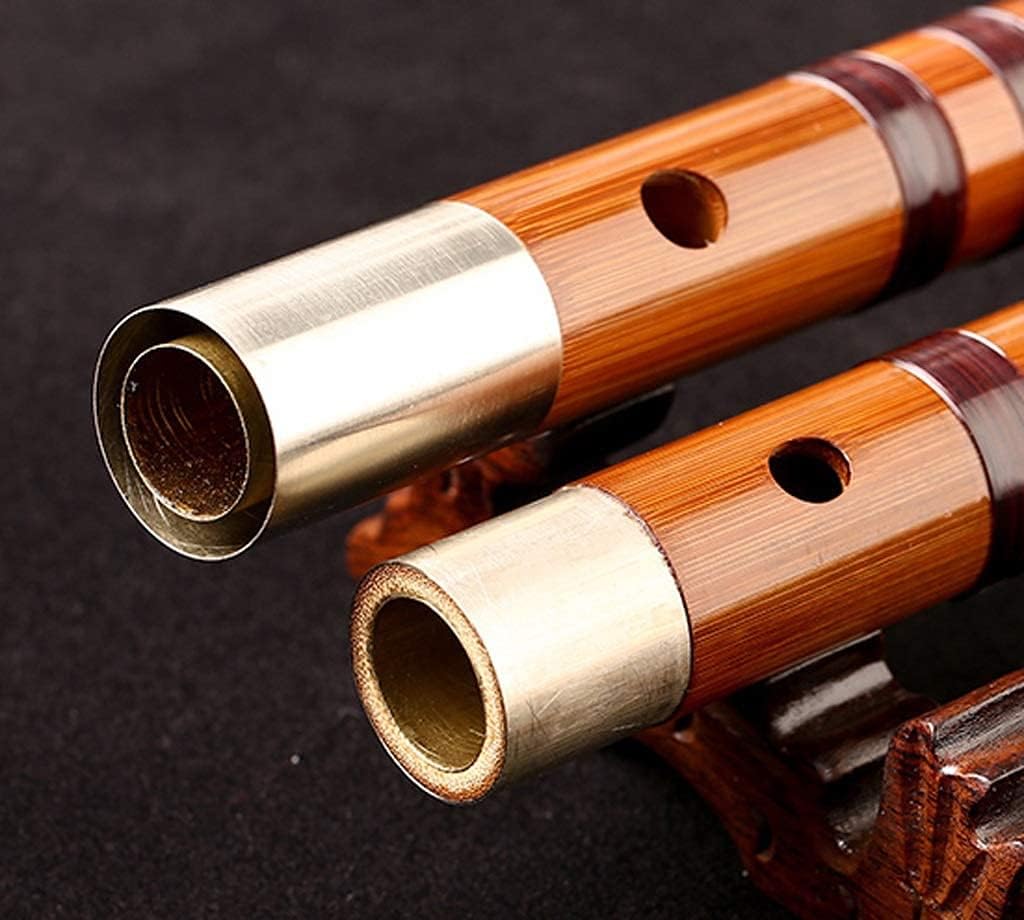 Flute, Bitter Bamboo Flute Professional Playing Instrument Flute Beginner Ancient Chinese Musical Dizi Clarinet(Color:E)