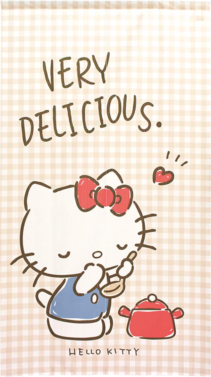 Amazon｜のれん工房 のれん ハローキティ タペストリー 幅85×丈150cm