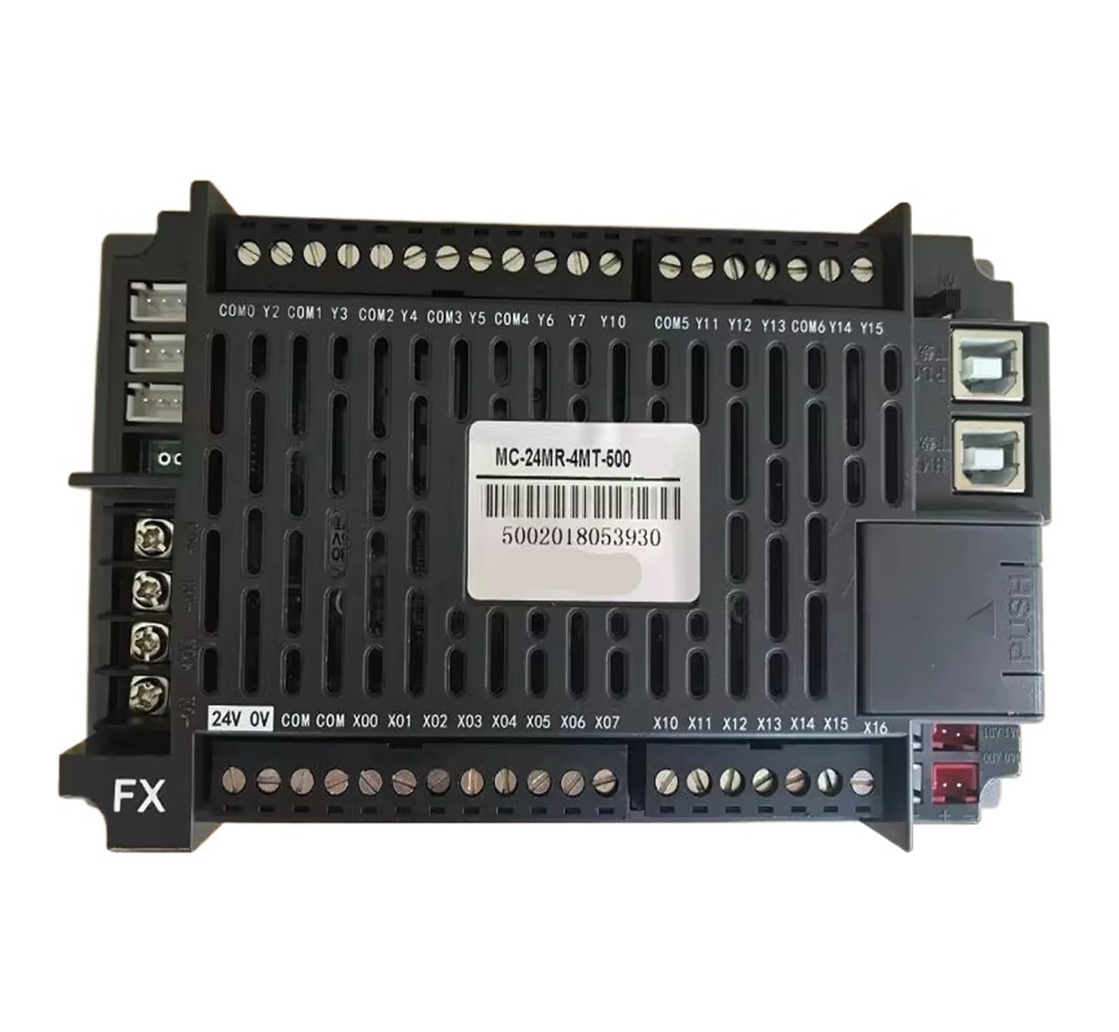 Écran tactile 24MR-4MT-500-FX1S-A avec automate programmable intégré pour contrôle industriel