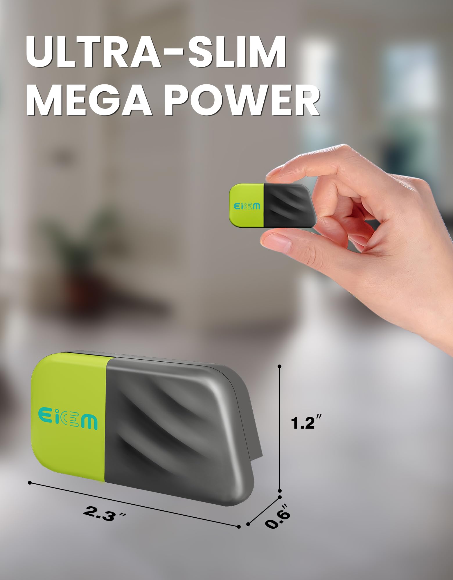 Luz verde para aspiradora que muestra todo el polvo, accesorio de luz para aspiradora que muestra todo el polvo y detecta el pelo de gato y perro, accesorios universales actualizados (recargable por