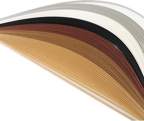 Miniatura 2 de ODETOJOY Quilling Paper Tiras de filigrana de 0.118 in para manualidades, papel filigrana de 18 pulgadas, color arcoíris, 120 piezas de longitud de