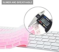 Vista 7 de Fundas protectoras suaves de silicona para Apple Magic Keyboard (MLA22LL/A) con diseño de EE. UU. y mouse mágico MAC Rosado