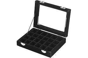 LANTWOO Grid Style Earring Display Case