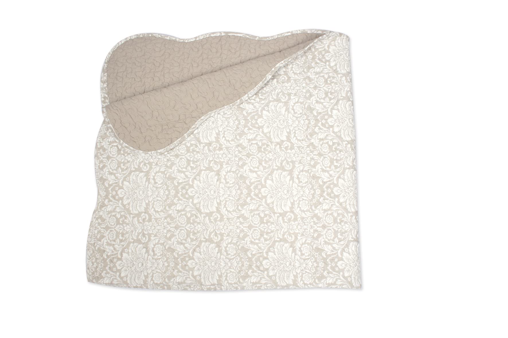 Bedsprei met 2 kussenslopen (230 x 250 cm) California Beige Bedsprei met 2 kussenslopen (230 x 250 cm) California Beige