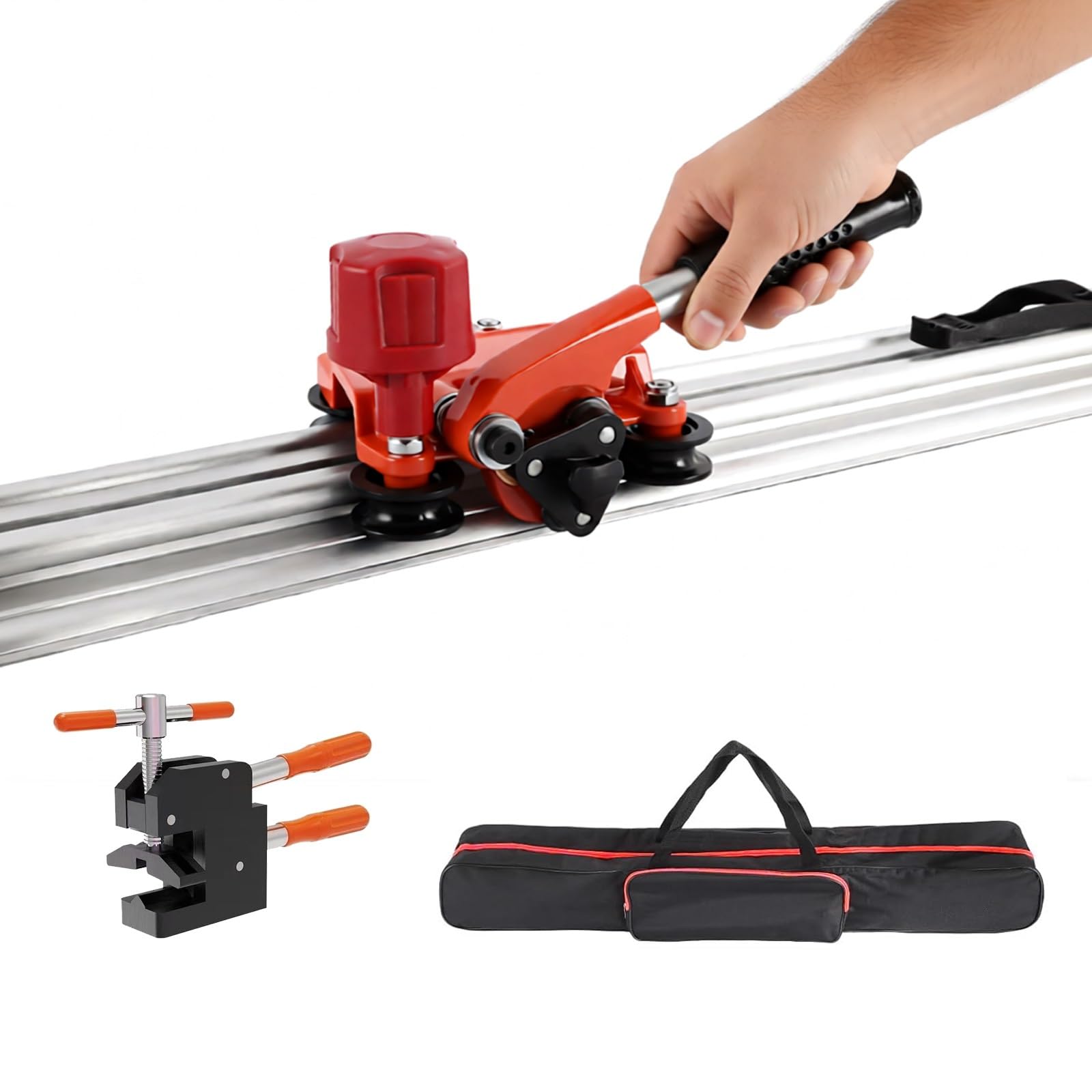 Ręczne narzędzie do cięcia płytek, sprzęt ręczny z ergonomicznym uchwytem, narzędzia do cięcia podwójnych szyn, 299 cm, do warsztatów i projektów przemysłowych