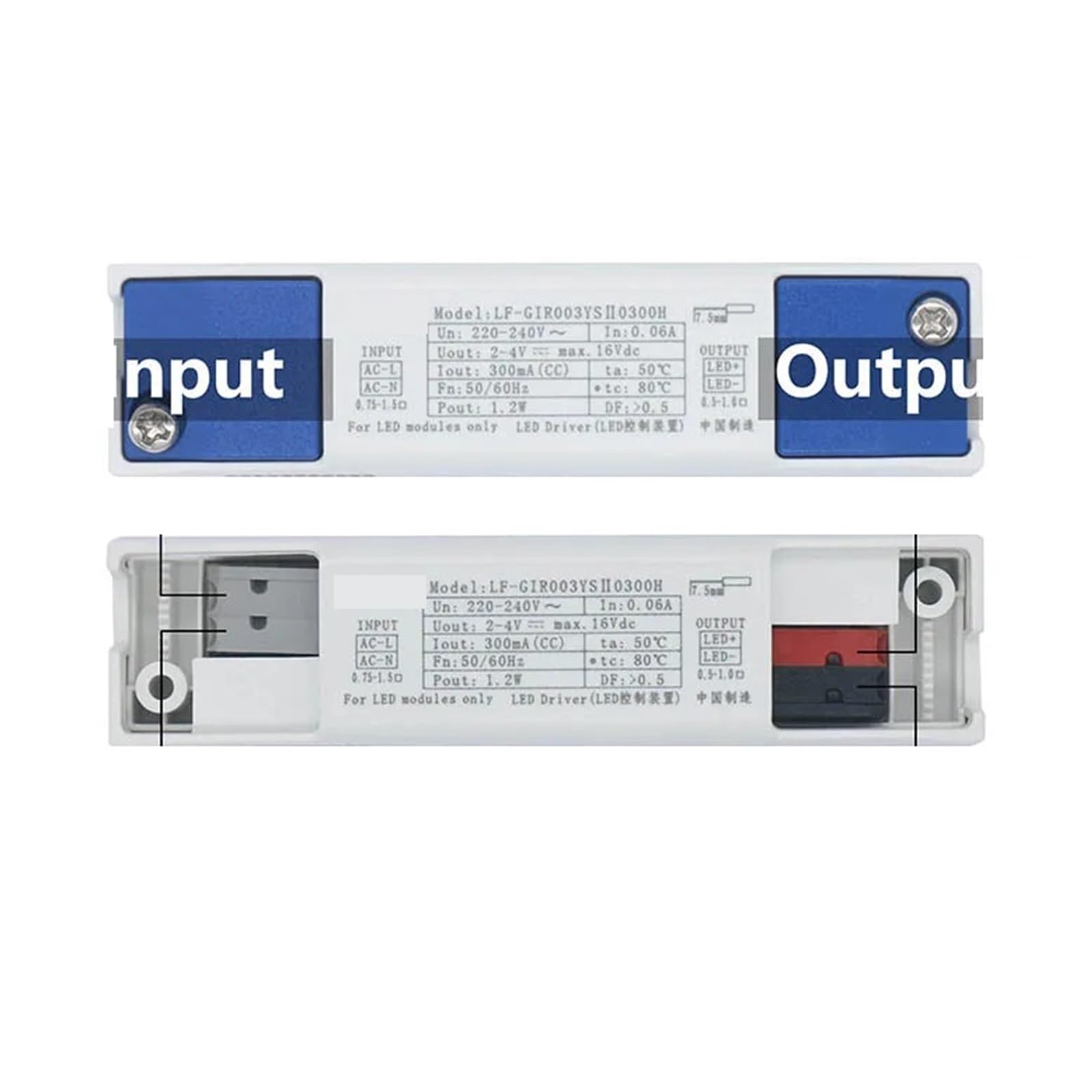 1PCS 1-3W LED Driver LF-GIRxxx Input AC 220-240V 300mA 350mA 600mA 700mA Output 2-4V LED Power Lighting Transformer(1.2W 300mA)