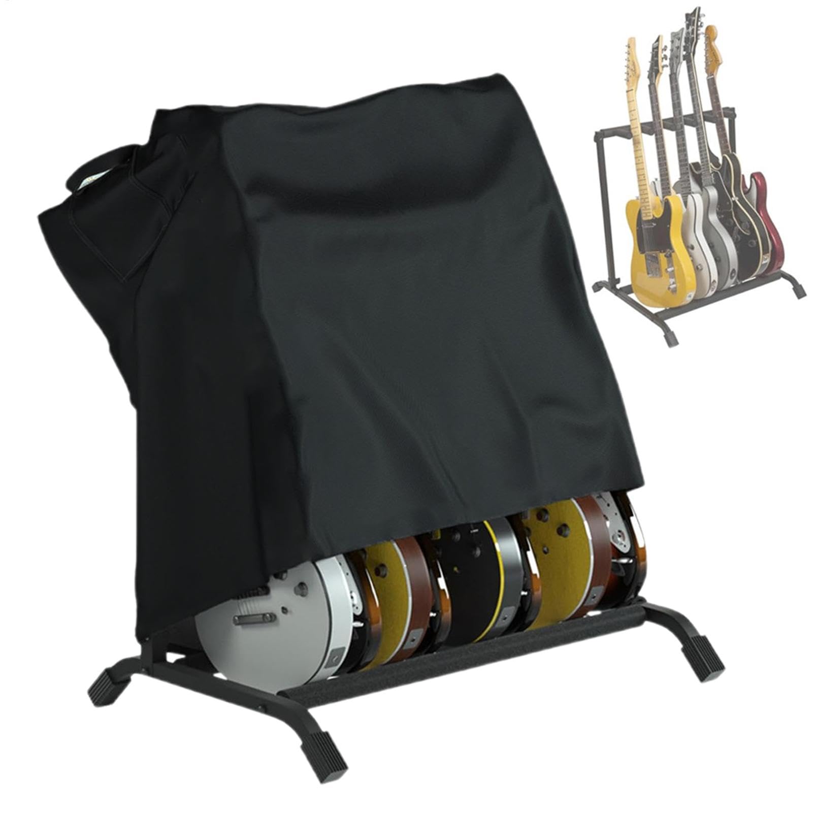 Housse anti-poussière pour support de guitare multiple, housse de protection pour support de guitare électrique, protection UV pour support de guitare, housse imperméable pour support de guitare