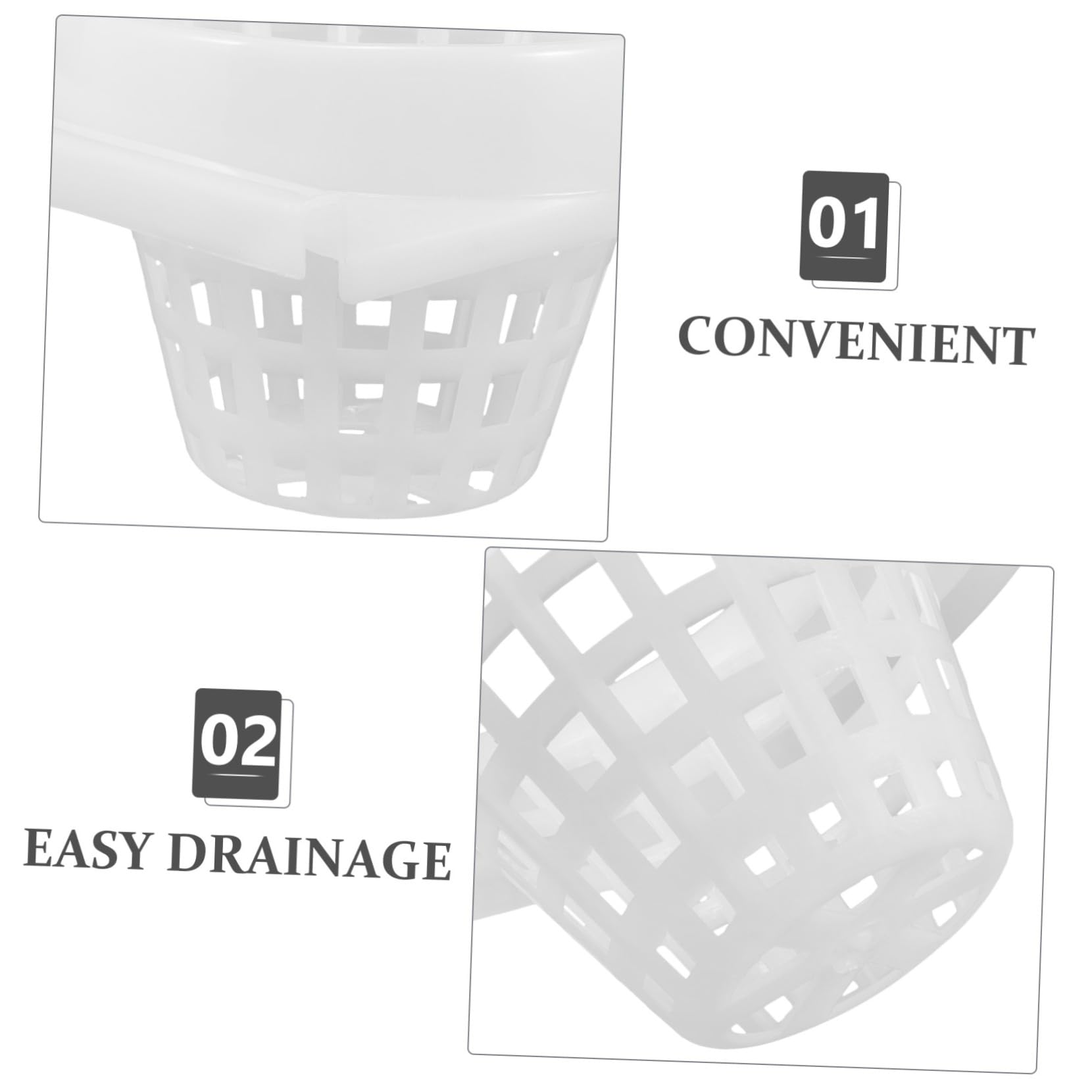Garneck Mop Bucket Basket Mop Strainer Bucket Drain Drainage Basket Sturdy Plastic