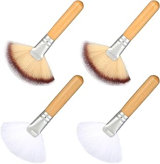 4 cepillos de ventilador facial, cepillo de m...