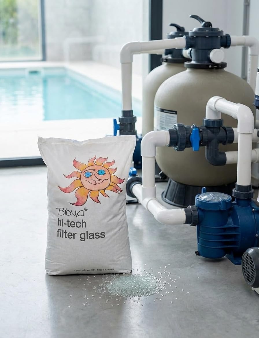 Suinga - Verre technique recyclé, spécialement conçu pour les systèmes de filtration dans les piscines