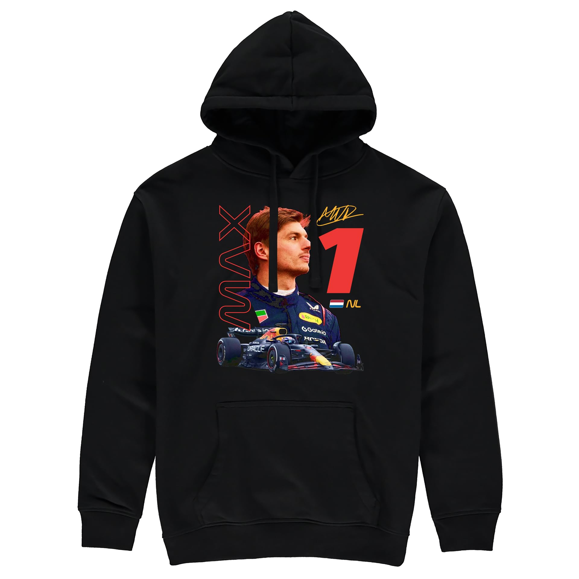 Partisan Max F1 Hoodie - Black (UK, Alpha, XS, Regular, Regular, Black)