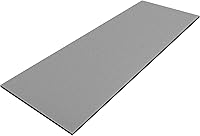 Amylove High Density Polyurethane Upholstery Foam Sheet 1/2" x 24" x 72" Gray - Cushion Replacement for Chairs Sofas Headboards DIY