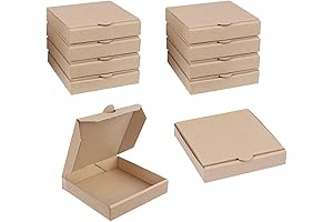 Handcraft Pizza Shaped Cupcake Boxes for Kids Birthday Kraft Mini Party Favor...