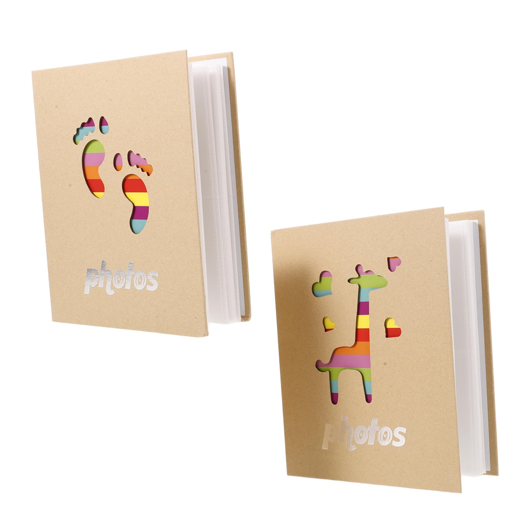 PRETYZOOM 6piezas Álbum De Para Bebés Portátil y Álbum De Recuerdos De Crecimiento Infantil Para Familiares y Momentos Especiales