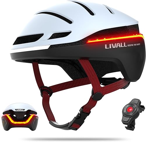 Miniatura 10 de LIVALL EVO21 Smart Cycling Helmet SOS Alert Bluetooth Helmet Offer 360Warning Light Brake Warning Light and Turn Signals, Urban Bicycle Helmet for