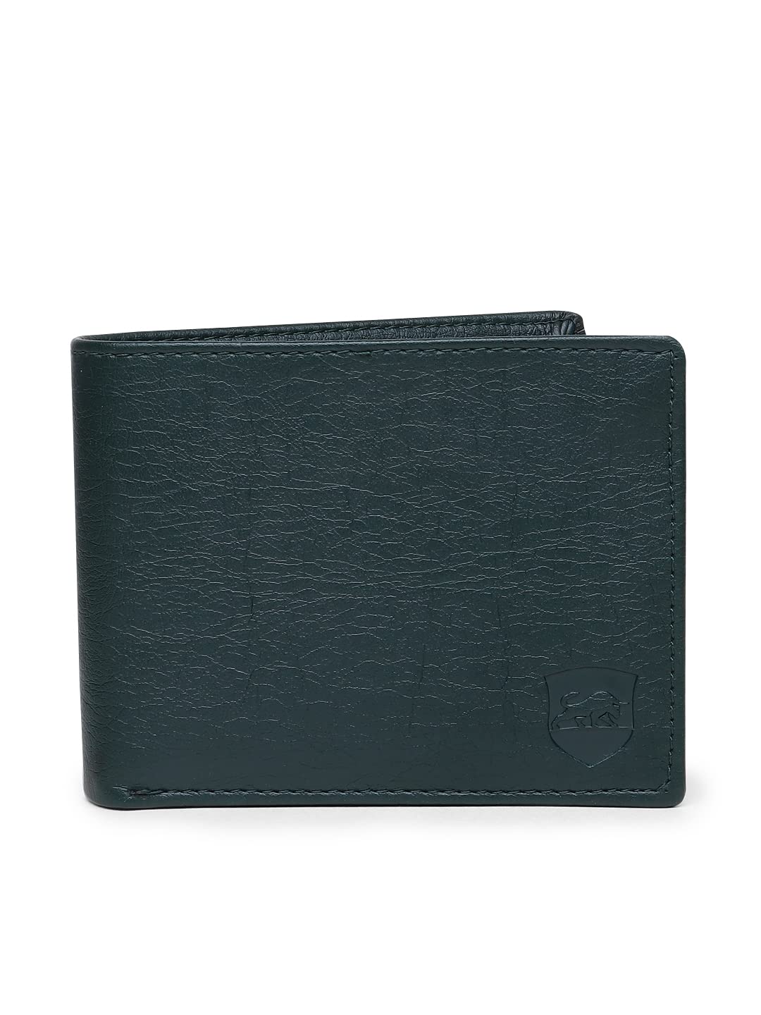men casual, ethnic, evening/party, formal, travel, trendy green artificial leather wallet (4 card slots) (sm_bull_green_plain album)