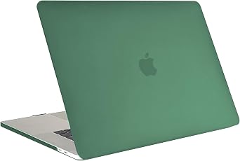 RUBAN Case for MacBook Pro 15 inch 2019 2018 2017 2016 Release A1990/A1707 with Touch Bar, Plastic Hard Shell Cover Midnight Green