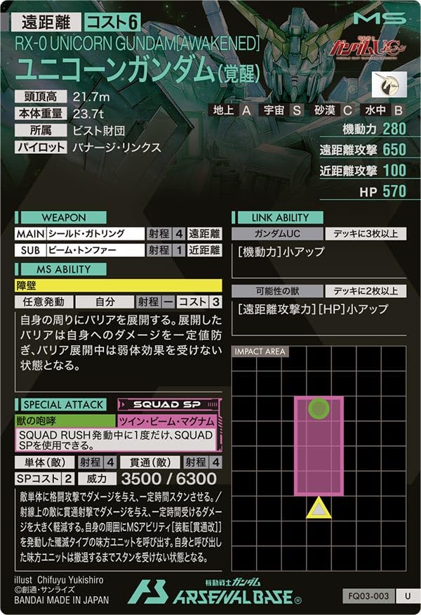 Amazon.co.jp: アーセナルベース U ユニコーンガンダム（覚醒） FQ03