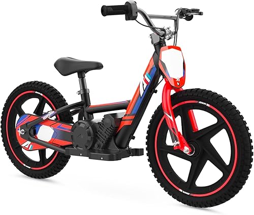 Motocicleta eléctrica ligera para niños, motocicleta eléctrica de 170340 W de hasta 1012 MPH, batería desmontable de 24 V, bicicleta de equilibrio
