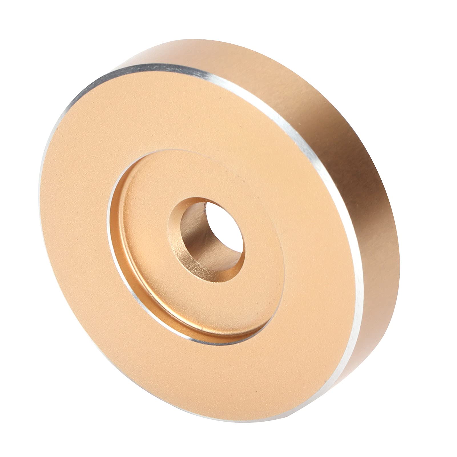Adaptateur Platine Vinyle 45 Tours - Pour Disques à Grand Trou - Aluminium Massif - Diamètre 38 Mm - Améliore Stabilité Lecture