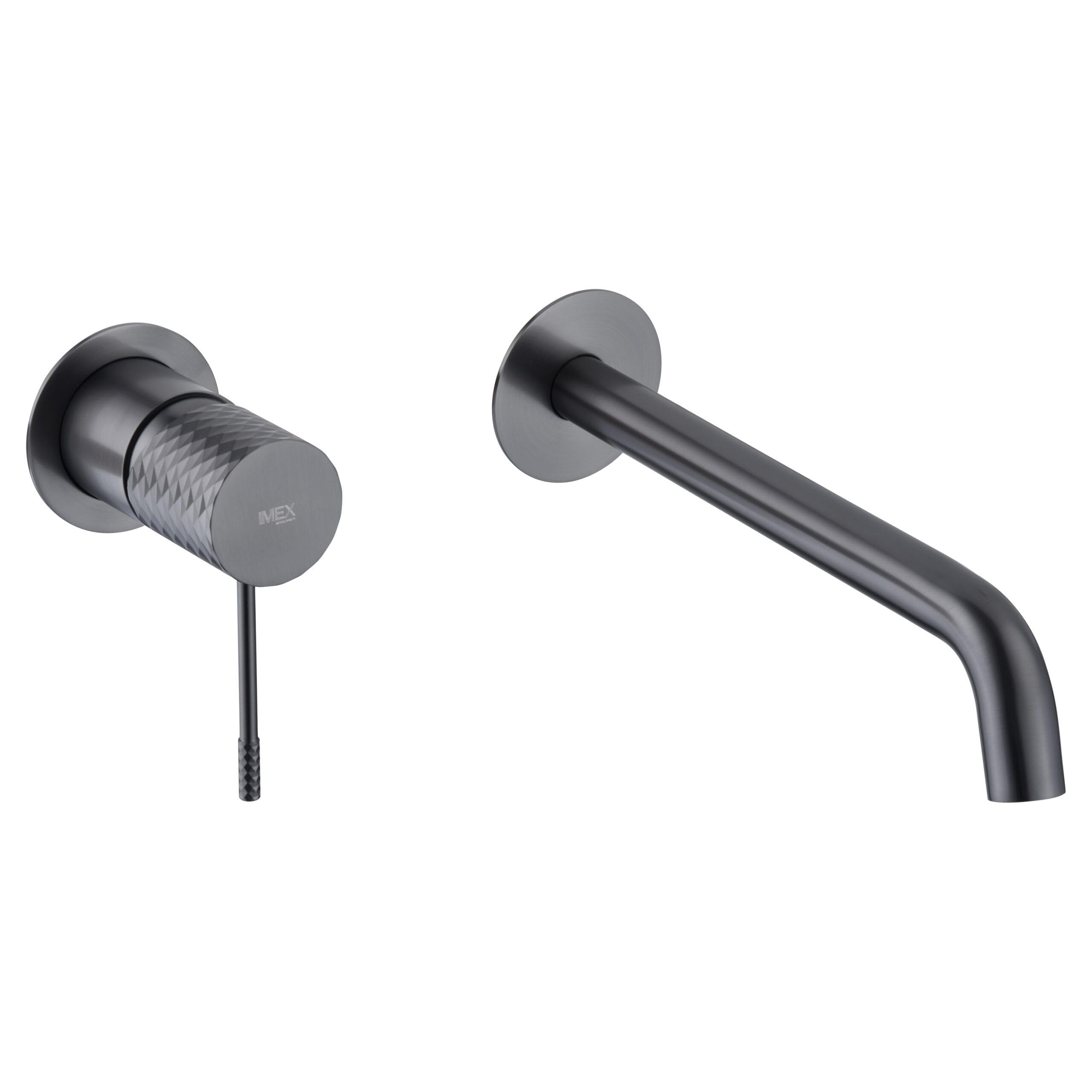 IMEX GLG053/BGM GÉNOVA Monomando Empotrado Lavabo Black Gun Metal