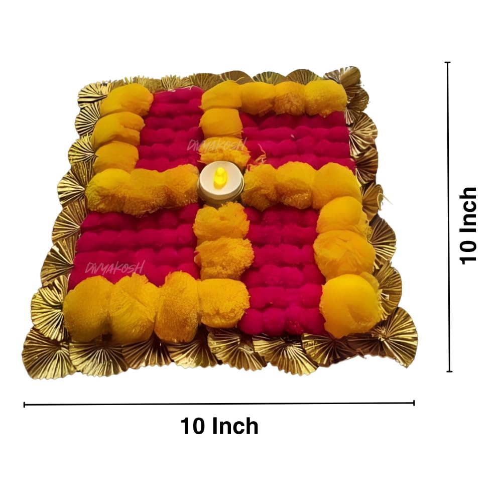 Divyakosh Rangoli Mats, Swastik for Home Corridor, Living Room, Hall Decoration, Pack of 6, Diwali Decoration Items for Home Decor 1