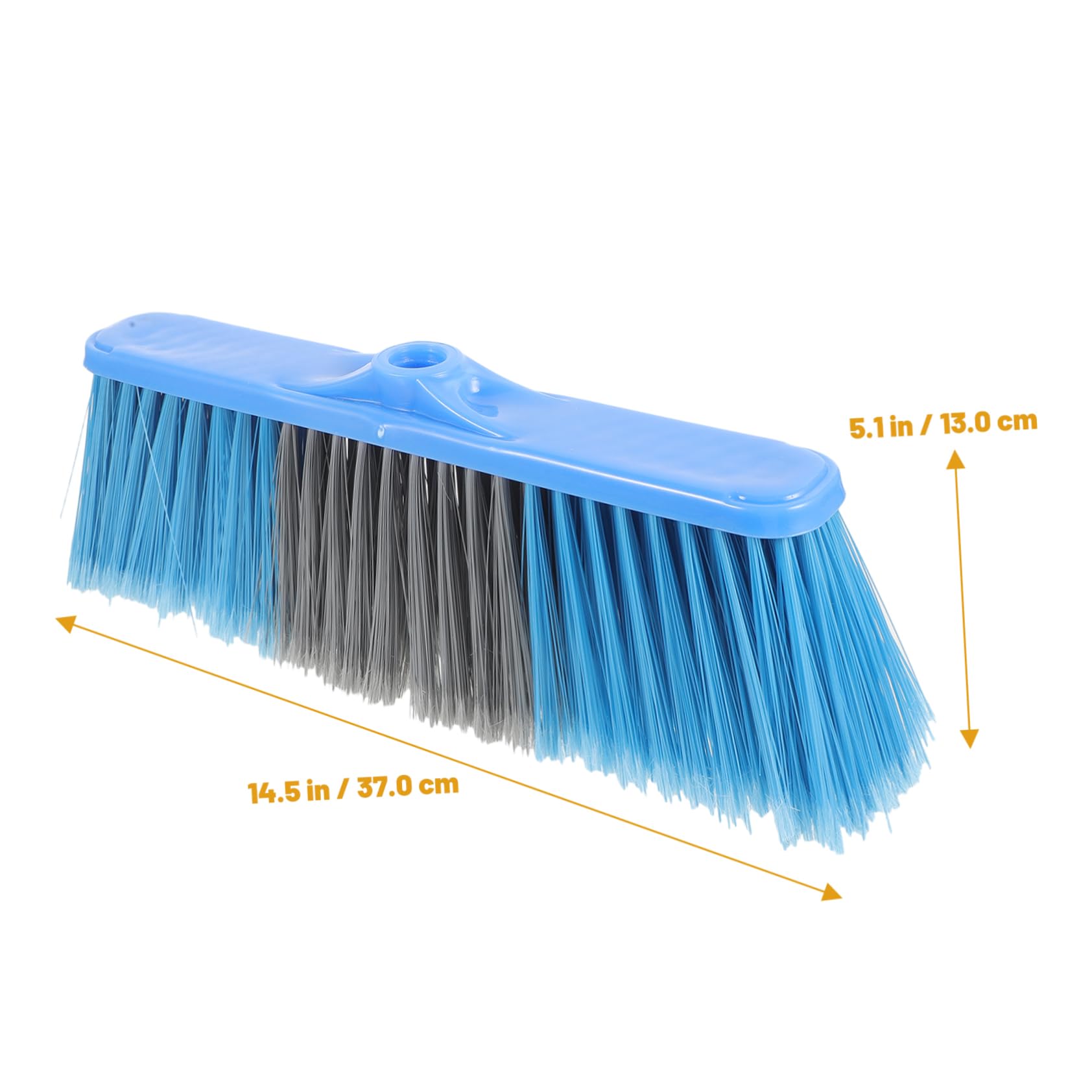 FRCOLOR Floor Broom Head Refill Easy to Replace Plastic Broom Head for Household Cleaning for Home Bathroom and Pet Hair Removal Durable and Convenient