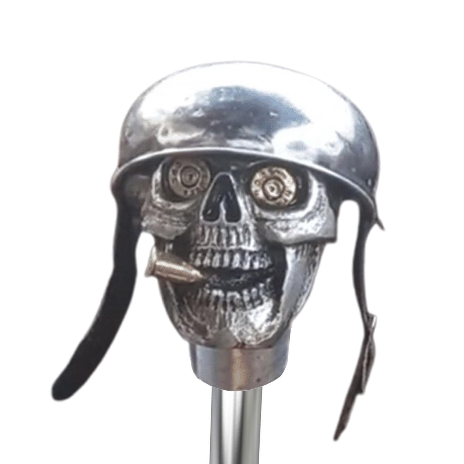 Skull Gear Knob - Custom Skull Shift Knob | Skull Soldier Handle Shifting Knob | Handcrafted Car Stick Shift Knob | Resin Gear Shift Knob | Rust-Proof Resin Gear Shifter for Manual Automatic Car