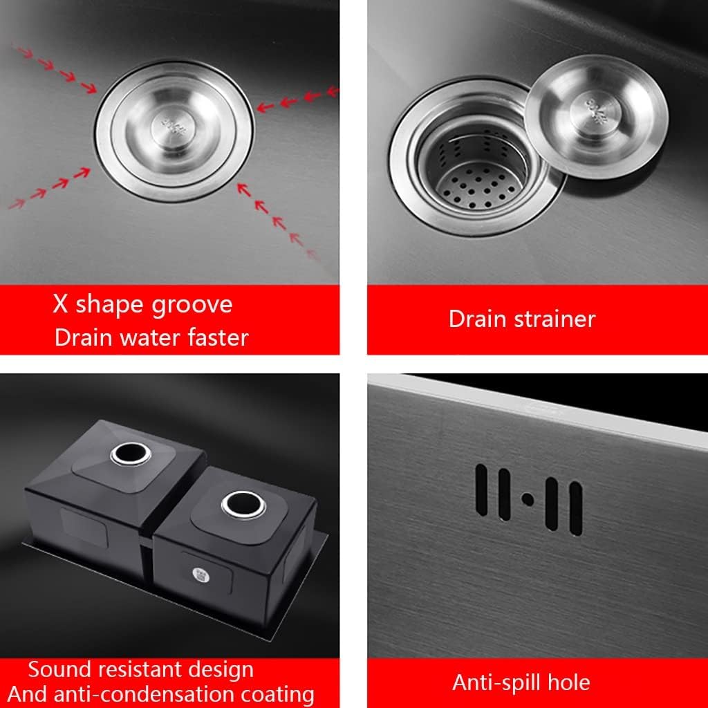 Diagram showing the dimensions of the double bowl sink: 31 inches wide, 17 inches deep, 8.3 inches high, with a note on minimum cabinet size.