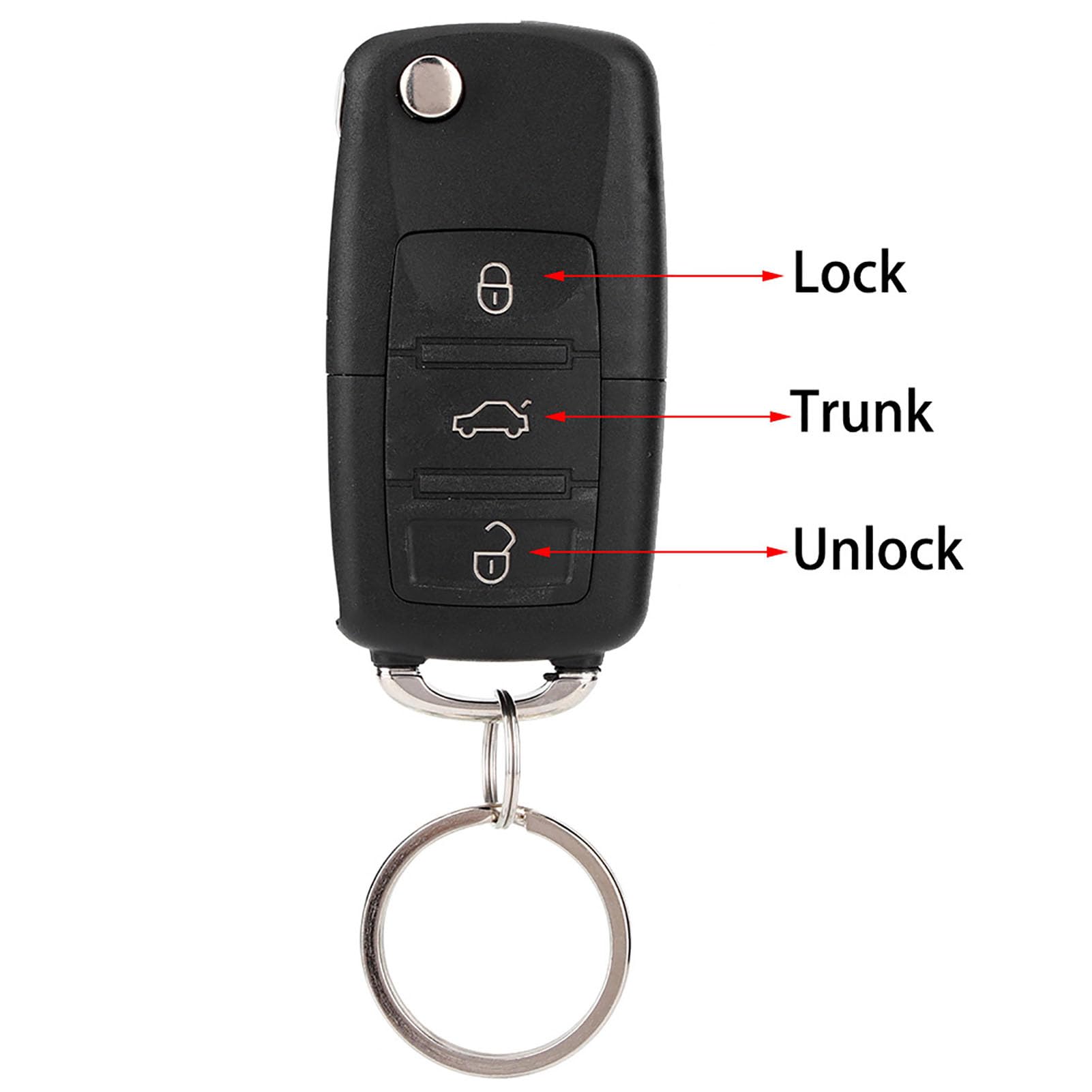 de Entrada Universal sin Llave para Coche con 2 mandos a Distancia, Kit Central Remoto para vehículo de Bloqueo automático de Puerta