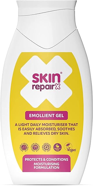 SkinRepairX Emollient Gel 500ml for Dry Skin, Eczema, Psoriasis, Dermatitis, Rosacea, Acne, Vegan, Fragrance Free, Suitable from Birth
