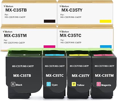 High Yield MX-C35T MX-C357F Toner Cartridge 4-Pack