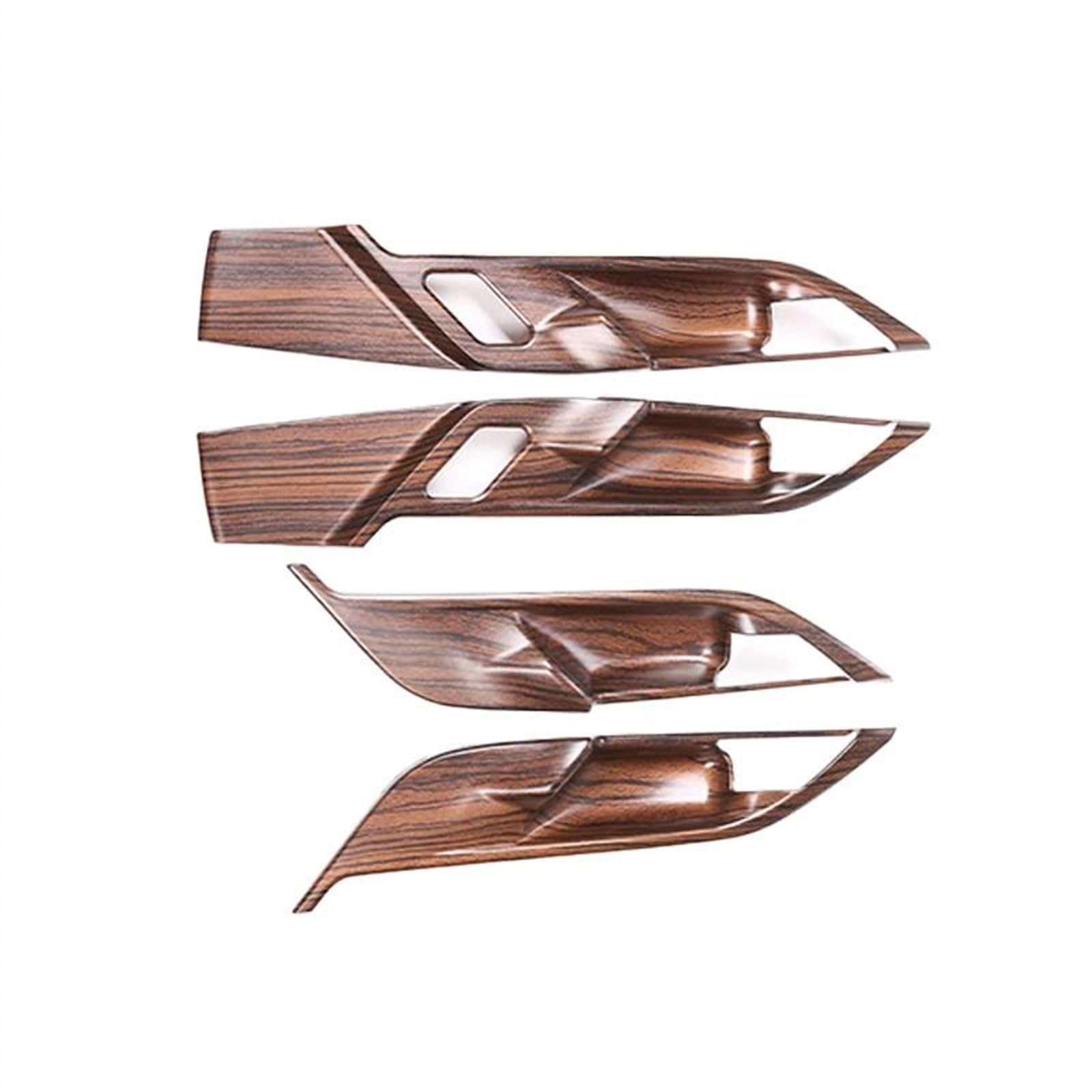 BLNETU for X1 F48 X2 F47 2016-2021 Auto Interio Car Inner Door Handle Cover Door Bowl Protective Trim Sticker (Pine Wood Grain)
