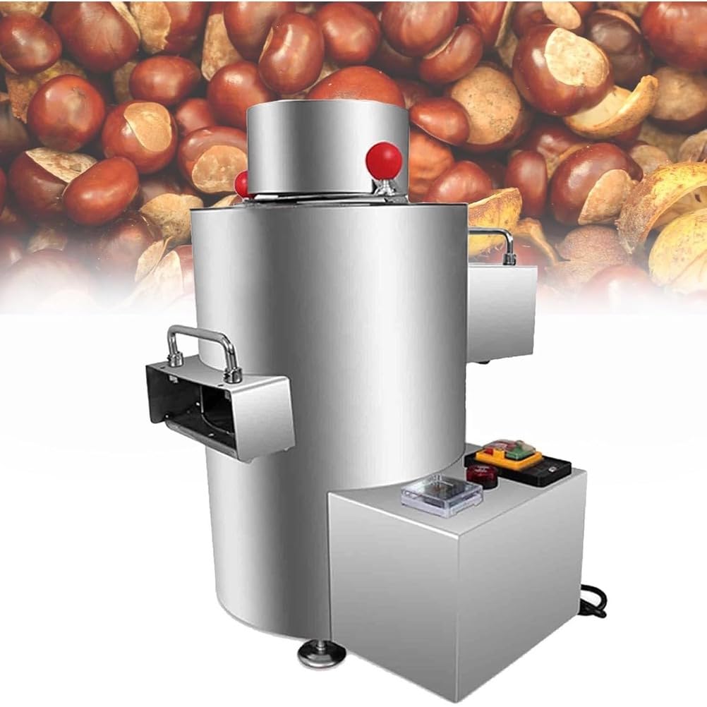 Pelapatate per castagne, Sbucciatrice automatica di castagne, 1-5kg/ora, Pelapatate castagne in acciaio inossidabile, Pelapatate elettrico professionale