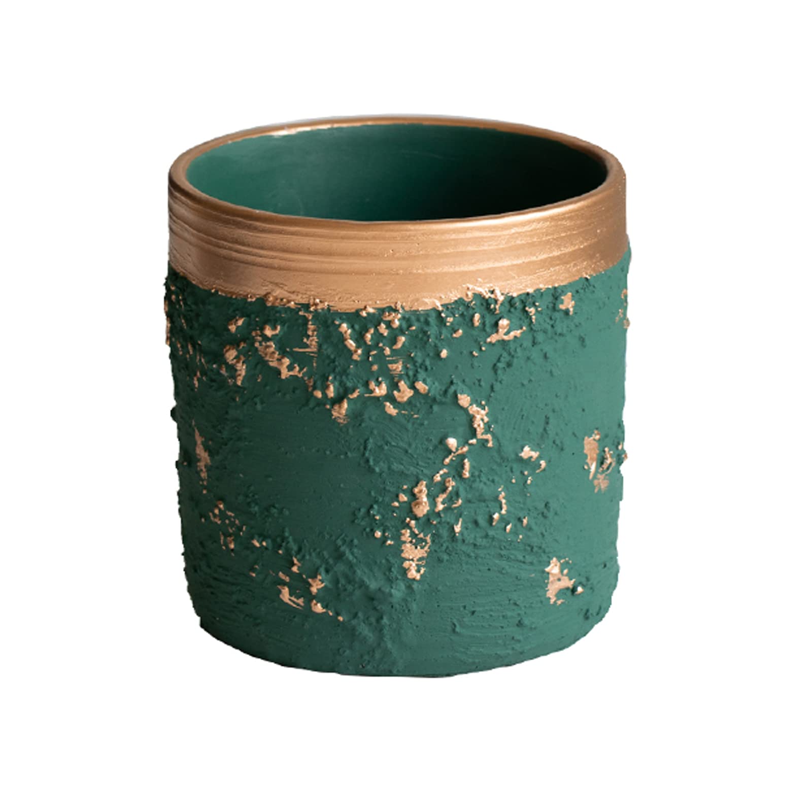 Vasi da Giardino Vasi per Piante in Cemento a Trama screziata, Moderno Vaso da Fiori cilindrico con Foro di drenaggio per Decorazioni per la casa e L'Ufficio, Matrimoni di Compleanno