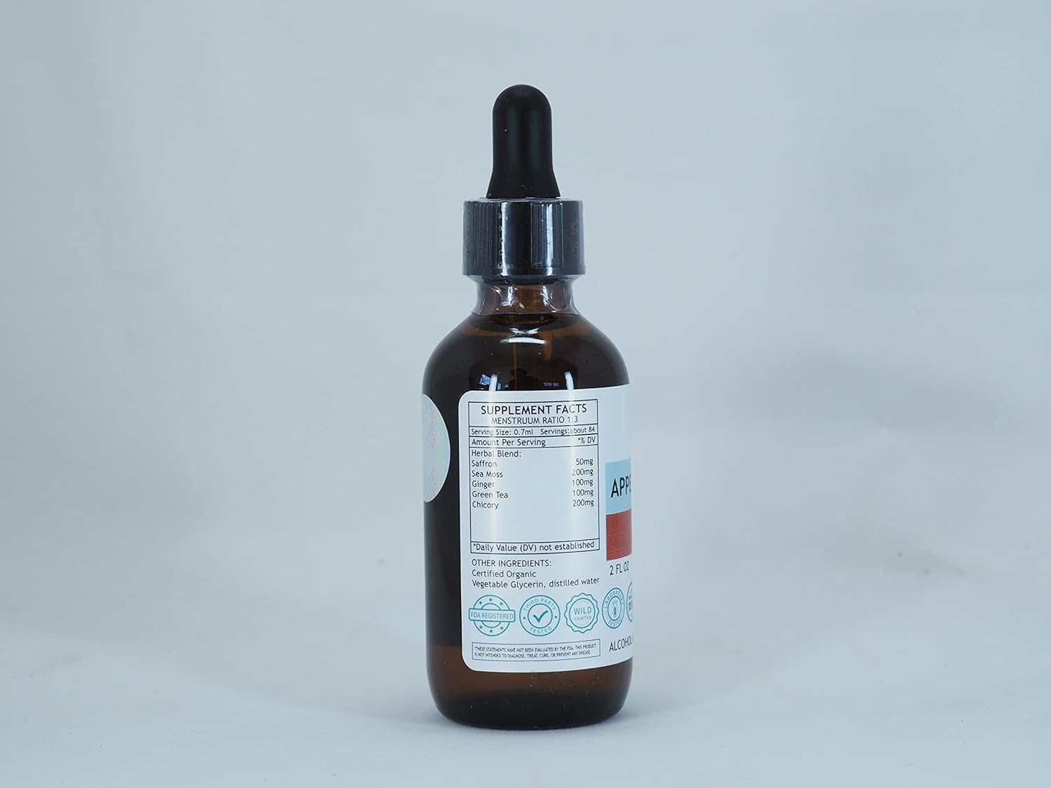 MH RESEARCH Appetite Control Saffron Complex Tincture - Herbal Supplement Drops to Support Digestion, Weight Management - Natural Energy Booster - Vegan, Non-GMO, No Alcohol - 2 fl. oz. Liquid Extract : Health & Household