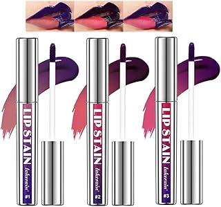 Juego de delineador de labios extraíble de Yibaby de 3 colores, exfoliante de manchas de labios, color marrón mate, tatuaje pigmentado, manchas de labios de larga duración