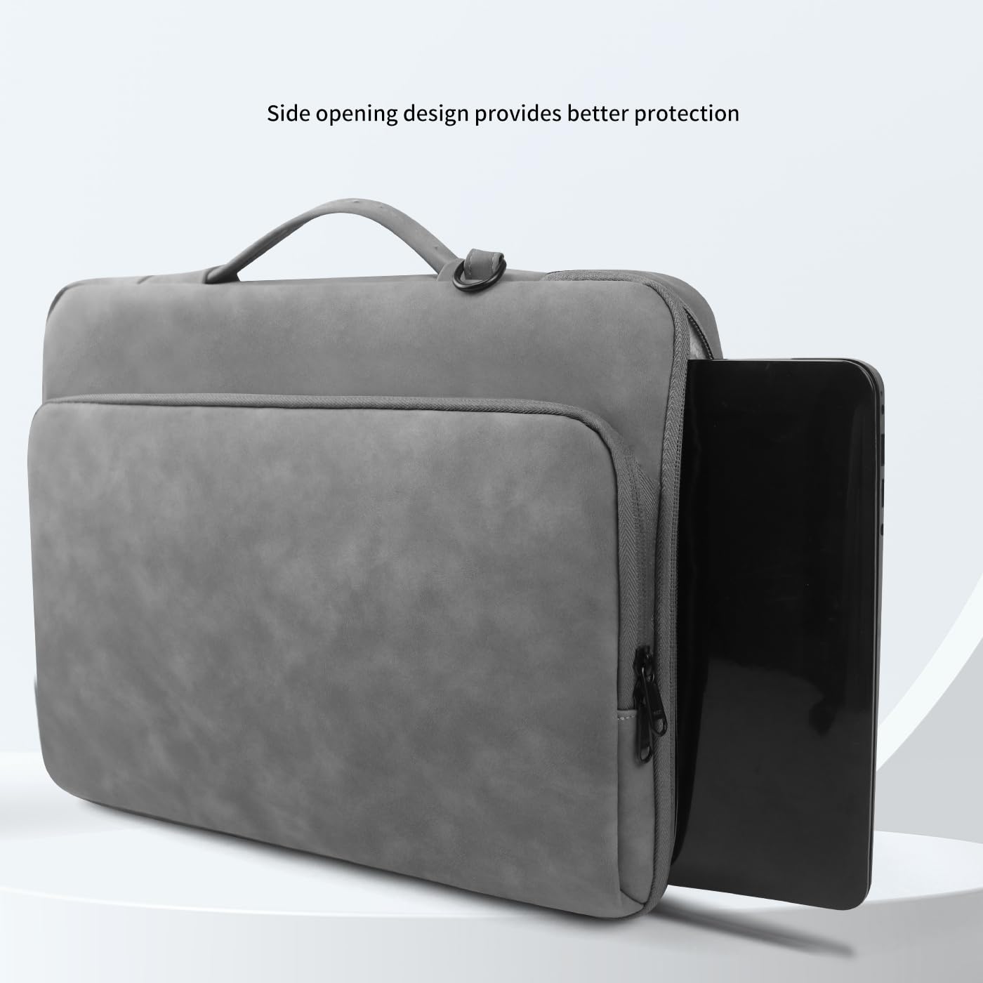 MOCA Laptop Shoulder Bag With Handle for 13 13.3 14 Inch Case Compatible with MacBook Pro 14,MacBook Air/pro 13-13.3 Inch and Most Popular 13-14 Notebooks,Spill-Resistant Briefcase (Grey, 13-14.2) 13 61te w 8hfL. SL1400