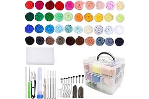 PHILOPACK Needle Felting Kit 40 Colors Starter for DIY