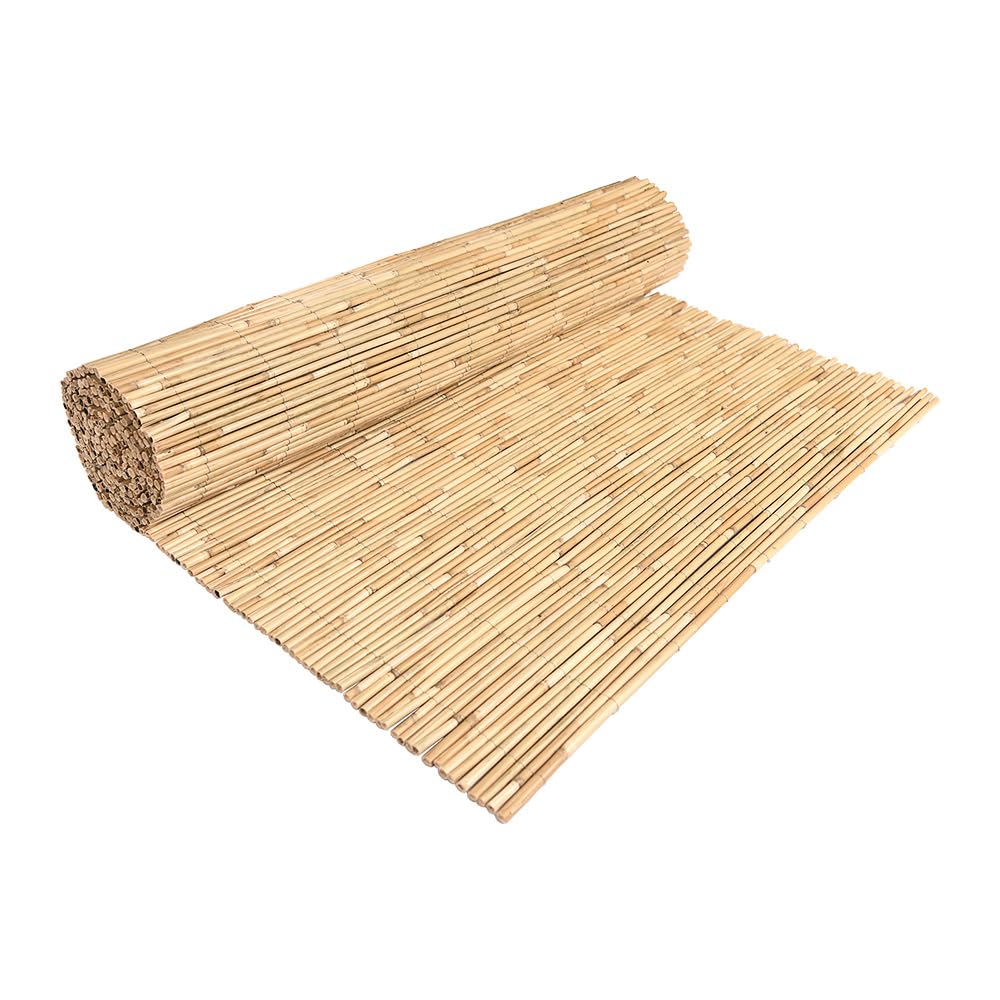 IlGruppone Arella Premium in bambù Canne Grandi Ø 8-10 Mm Frangivento Frangivista Regolabili in Altezza con Sacca per RiporlaStuoia Naturale Giardini Balconi Ombreggiante - Naturale - 2x3 Metri